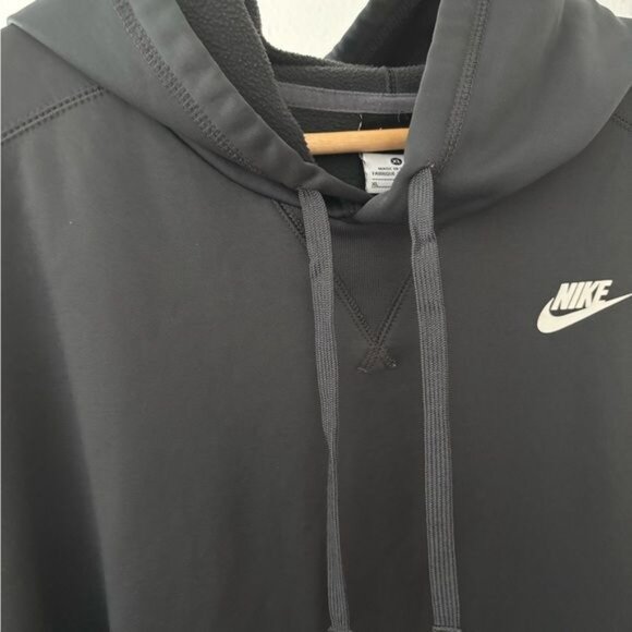 Nike Therma Fit Hoodie Men’s Size XL Black Kangaroo Pocket Streetwear Athleisure - Picture 11 of 12